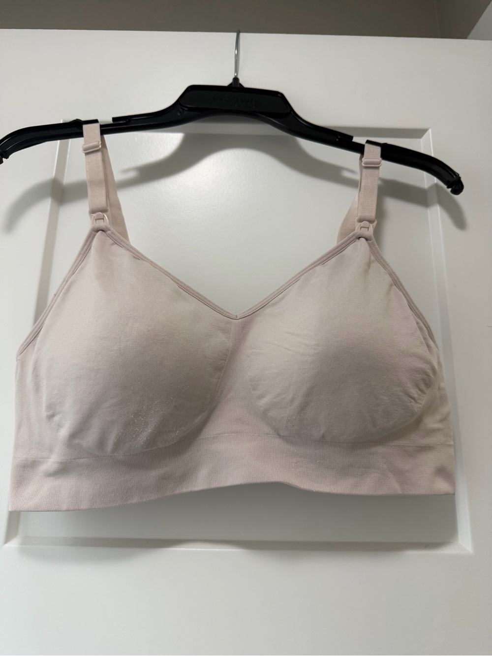 Auden Nursing Lightly Lined Seamless Bra pale pink large